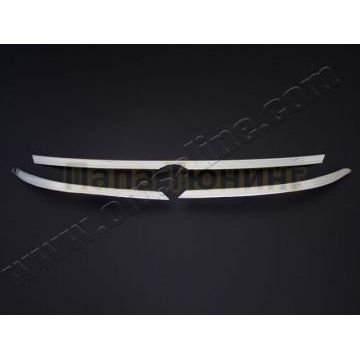 Верхняя накладка на передние фары 3 части Omsa_Line для Volkswagen Passat B8 2015-