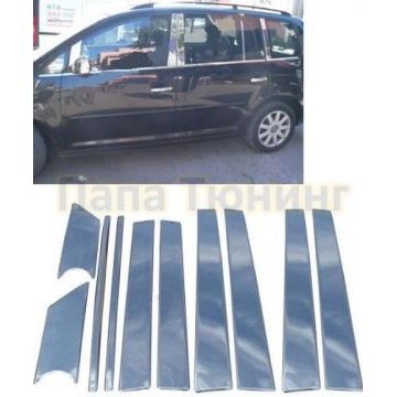 Молдинги дверных стоек 10 частей Omsa_Line для Volkswagen Touran 2003-2010