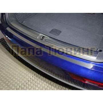 Накладка на задний бампер шлифованный лист ТСС для Audi Q5 2016-