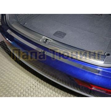 Накладка на задний бампер зеркальный лист ТСС для Audi Q5 2016-