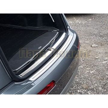 Накладка на задний бампер шлифованный лист надпись Q7 ТСС для Audi Q7 2015-