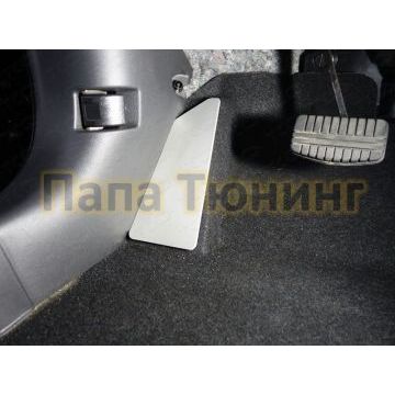 Накладка площадки левой ноги лист алюминий 4 мм ТСС для Mitsubishi Eclipse Cross 2018-2019