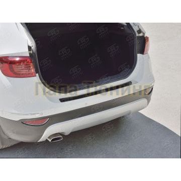 Накладка на задний бампер зеркальный лист РусСталь для Brilliance V5 2014- Накладка на задний бампер зеркальный лист РусСталь для Brilliance V5 2014-