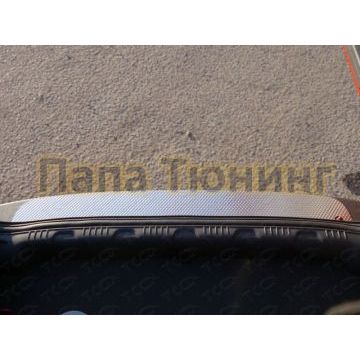 Накладка на задний бампер декоративный лист ТСС для Ford Ecosport 2014-2018