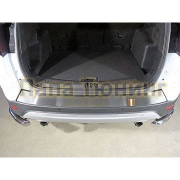 Накладка на задний бампер шлифованный лист ТСС для Ford Kuga 2016-