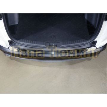 Накладка на задний бампер лист зеркальный ТСС для Honda CR-V 2017-