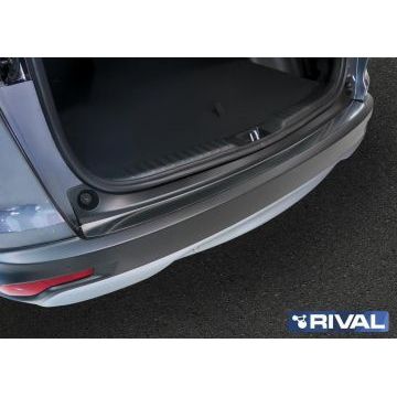 Накладка на задний бампер Rival с надписью для Honda CR-V 2017-