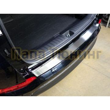 Накладка на задний бампер шлифованный лист ТСС для Hyundai Tucson 2015-2018 Накладка на задний бампер шлифованный лист ТСС для Hyundai Tucson 2015-2018
