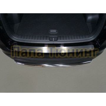Накладка на задний бампер шлифованный лист для Hyundai Tucson 2018-2021