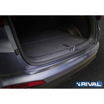 Накладка на задний бампер Rival с надписью для Hyundai Creta 2016-