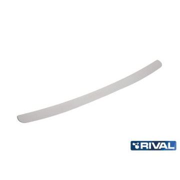 Накладка на задний бампер Rival с надписью на хетчбек для Hyundai Solaris 2014-2017