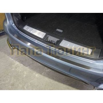 Накладка на задний бампер лист шлифованный ТСС для Infiniti QX60 2016- Накладка на задний бампер лист шлифованный ТСС для Infiniti QX60 2016-