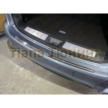 Накладка на задний бампер лист шлифованный лого Infiniti ТСС для Infiniti QX60 2016- Накладка на задний бампер лист шлифованный лого Infiniti ТСС для Infiniti QX60 2016-