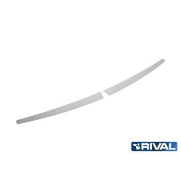 Накладка на задний бампер Rival с надписью на хетчбек для Kia Ceed 2015-2018