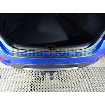 Накладка на задний бампер шлифованный лист ТСС для Kia Rio 2018- Накладка на задний бампер шлифованный лист ТСС для Kia Rio 2018-