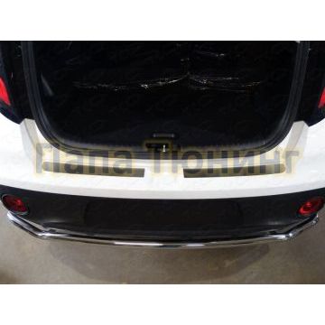Накладка на задний бампер лист шлифованный 2 штуки ТСС для Kia Soul 2016-2019 Накладка на задний бампер лист шлифованный 2 штуки ТСС для Kia Soul 2016-2019