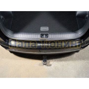 Накладка на задний бампер лист зеркальный надпись Sportage для Kia Sportage 2018-2021 Накладка на задний бампер лист зеркальный надпись Sportage для Kia Sportage 2018-2021