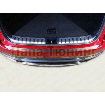 Накладка на задний бампер лист шлифованный ТСС для Lexus NX 2017-