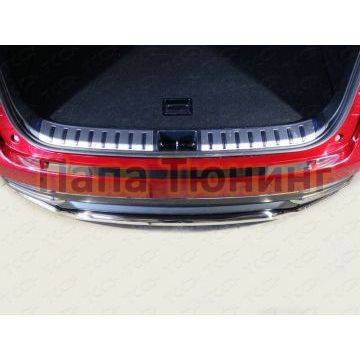 Накладка на задний бампер лист зеркальный ТСС для Lexus NX 2017- Накладка на задний бампер лист зеркальный ТСС для Lexus NX 2017-