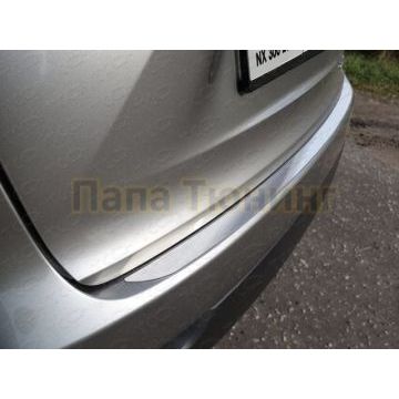 Накладка на задний бампер шлифованный лист ТСС для Lexus NX-300h 2014-2017 Накладка на задний бампер шлифованный лист ТСС для Lexus NX-300h 2014-2017