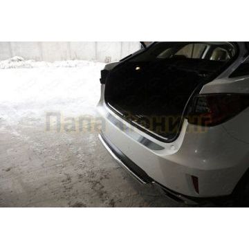 Накладка на задний бампер лист шлифованный надпись Lexus ТСС для Lexus RX F-Sport 2015-