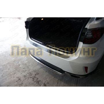 Накладка на задний бампер шлифованный лист ТСС для Lexus RX-200t/350/450h 2015- Накладка на задний бампер шлифованный лист ТСС для Lexus RX-200t/350/450h 2015-