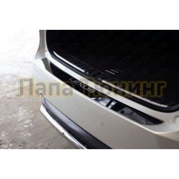 Накладка на задний бампер зеркальный лист надпись Lexus ТСС для Lexus RX-200t/350/450h 2015- Накладка на задний бампер зеркальный лист надпись Lexus ТСС для Lexus RX-200t/350/450h 2015-
