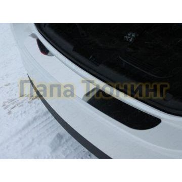 Накладка на задний бампер зеркальный лист ТСС для Mazda 6 2015-2018 Накладка на задний бампер зеркальный лист ТСС для Mazda 6 2015-2018