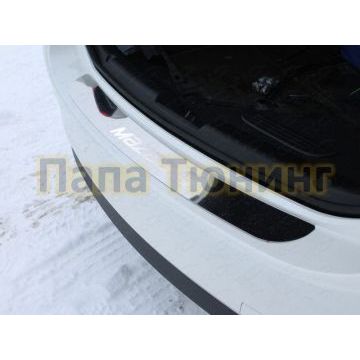 Накладка на задний бампер зеркальный лист надпись Mazda ТСС для Mazda 6 2015-2018 Накладка на задний бампер зеркальный лист надпись Mazda ТСС для Mazda 6 2015-2018