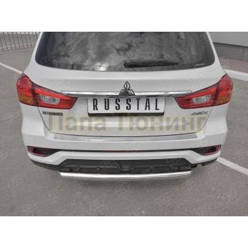 Накладка на задний бампер зеркальный лист для Mitsubishi ASX 2017-2020 Накладка на задний бампер зеркальный лист для Mitsubishi ASX 2017-2020
