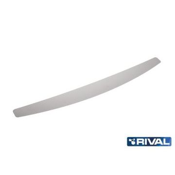 Накладка на задний бампер Rival с надписью для Nissan Almera 2013-2018