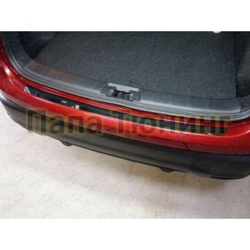 Накладка на задний бампер зеркальный лист ТСС для Nissan Qashqai (СПБ) 2015-2019