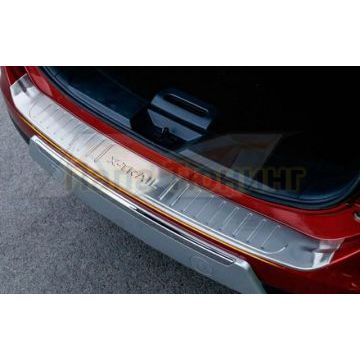 Накладка на задний бампер с загибом по краям OEM Tuning для Nissan X-Trail T32 2015-