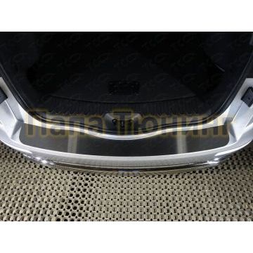 Накладка на задний бампер шлифованный лист ТСС для Renault Koleos 2018- Накладка на задний бампер шлифованный лист ТСС для Renault Koleos 2018-