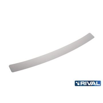 Накладка на задний бампер Rival с надписью для Skoda Octavia A7 2013-2020