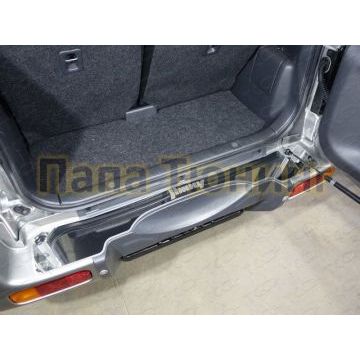 Накладка на задний бампер зеркальный лист надпись Jimny ТСС для Suzuki Jimny 2012-2018 Накладка на задний бампер зеркальный лист надпись Jimny ТСС для Suzuki Jimny 2012-2018