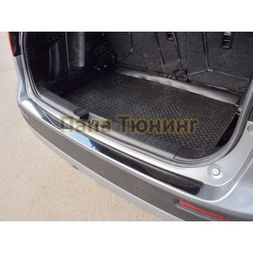 Накладка на задний бампер зеркальный лист РусСталь для Suzuki Vitara 2015-