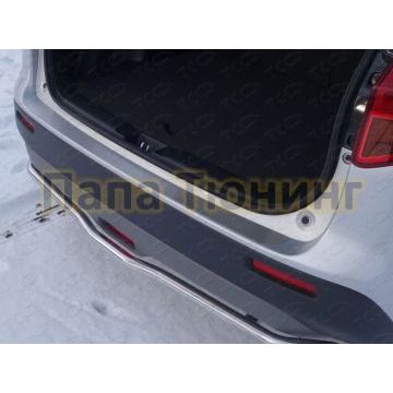 Накладка на задний бампер шлифованный лист ТСС для Suzuki Vitara 2015- Накладка на задний бампер шлифованный лист ТСС для Suzuki Vitara 2015-