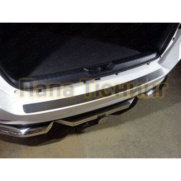 Накладка на задний бампер шлифованный лист ТСС для Toyota Fortuner 2017- Накладка на задний бампер шлифованный лист ТСС для Toyota Fortuner 2017-