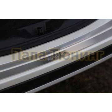 Накладка на задний бампер шлифованный лист надпись RAV4 ТСС для Toyota RAV4 2015-2019 Накладка на задний бампер шлифованный лист надпись RAV4 ТСС для Toyota RAV4 2015-2019