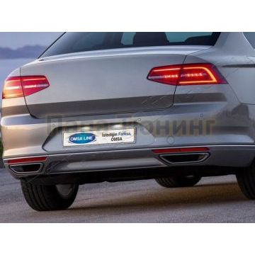 Накладка на задний бампер Omsa_Line для Volkswagen Passat B8 2015-