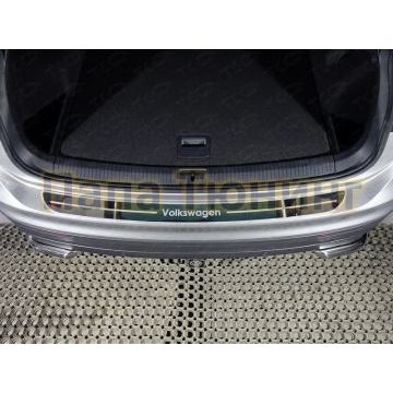 Накладка на задний бампер зеркальный лист надпись Volkswagen ТСС для Volkswagen Tiguan 2016- Накладка на задний бампер зеркальный лист надпись Volkswagen ТСС для Volkswagen Tiguan 2016-