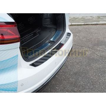 Накладка на задний бампер зеркальный лист для Volkswagen Touareg 2018- Накладка на задний бампер зеркальный лист для Volkswagen Touareg 2018-