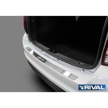 Накладка на задний бампер Rival с надписью на седан для Lada Granta 2011-