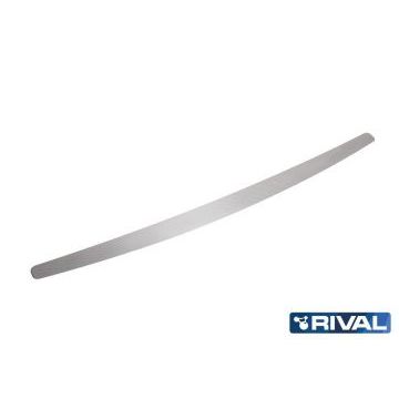 Накладка на задний бампер Rival с надписью для Lada Vesta 2015-