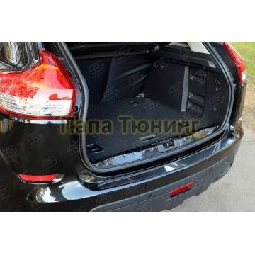 Накладка на задний бампер зеркальный лист РусСталь для Lada X-RAY 2016-