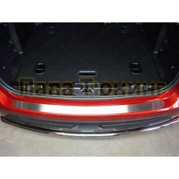 Накладка на задний бампер лист шлифованный ТСС для Lada X-Ray 2016- Накладка на задний бампер лист шлифованный ТСС для Lada X-Ray 2016-