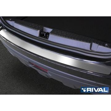 Накладка на задний бампер Rival с надписью для Lada X-RAY/Lada X-RAY Cross 2016-