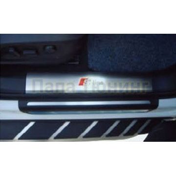 Накладки на дверные пороги 4 части OEM Tuning для Audi Q3 2011-2018