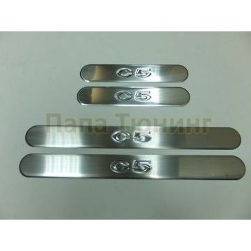Накладки на дверные пороги 4 штуки Omsa_Line для Citroen C5 2008-2017 Накладки на дверные пороги 4 штуки Omsa_Line для Citroen C5 2008-2017